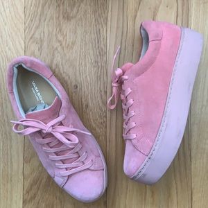 Vagabond Jessie Bubble Gum Pink Platform Sneakers 7.5